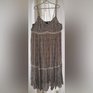 Torrid Bohemian Maxi Dress with Lace Detail